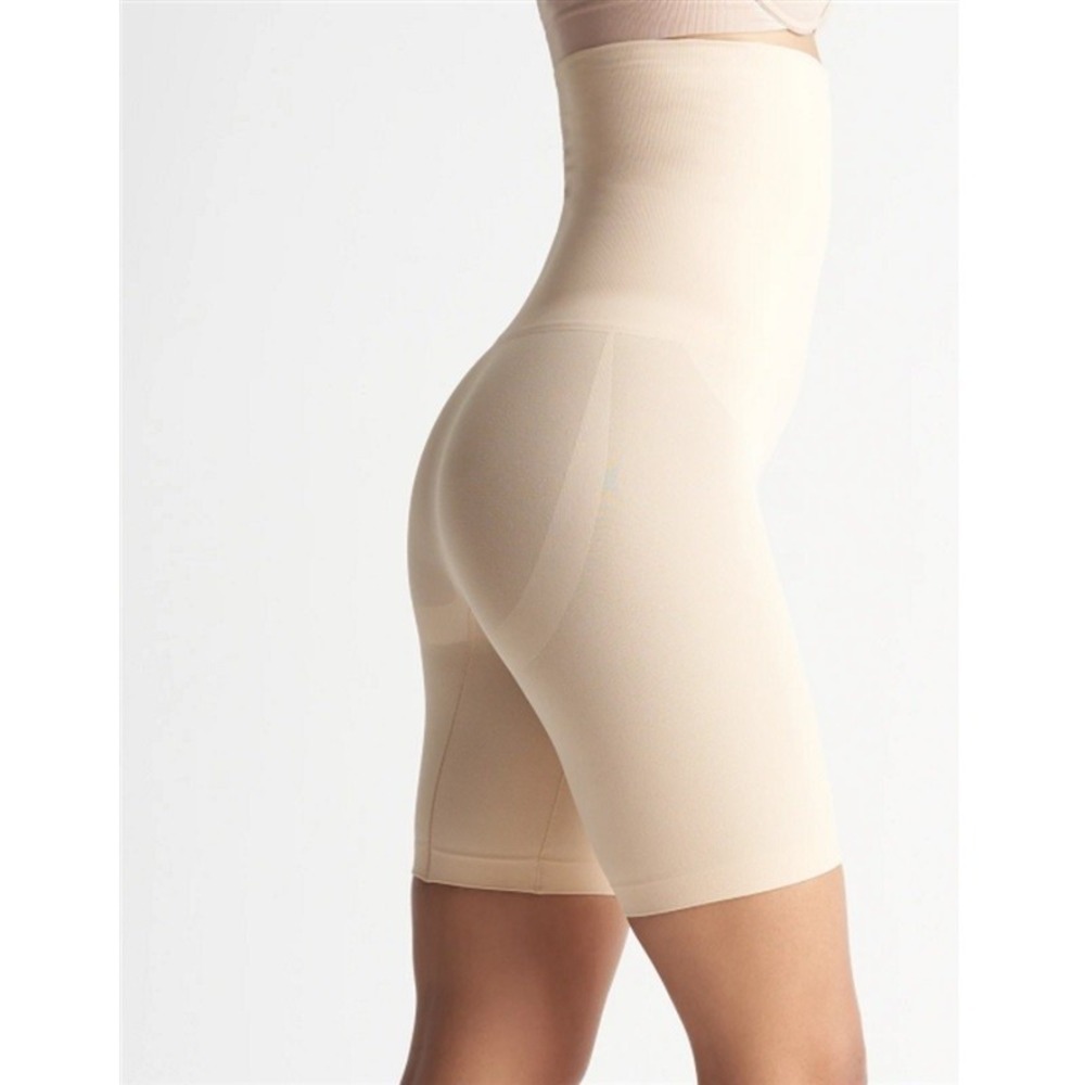 NEW Yummie Tummie M/L Cooling FX High Waist Thigh Shaper YT5-201 Beige 132338